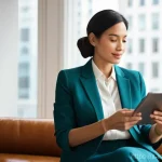 리스크 성향 분석 후 투자 결정을 돕는 방법 - **Prompt 1: Navigating Emotional Investment**
    A diverse individual, perhaps a woman in her late ...